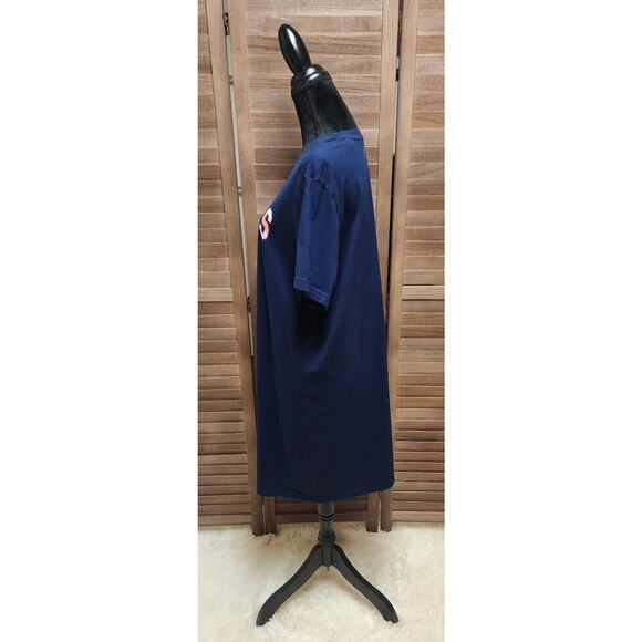 Adidas Women's Americana USA Navy Blue Cotton Tee T-Shirt Dress Size XL - Picture 5 of 8